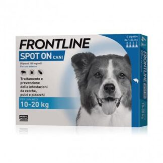 MERIAL CANE ANTIPARASSITARIO FRONTLINE SPOT - ON 10 - 20 KG 4 PIPETTE