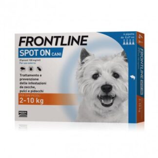 MERIAL CANE ANTIPARASSITARIO FRONTLINE SPOT - ON 2 - 10 KG 4 PIPETTE