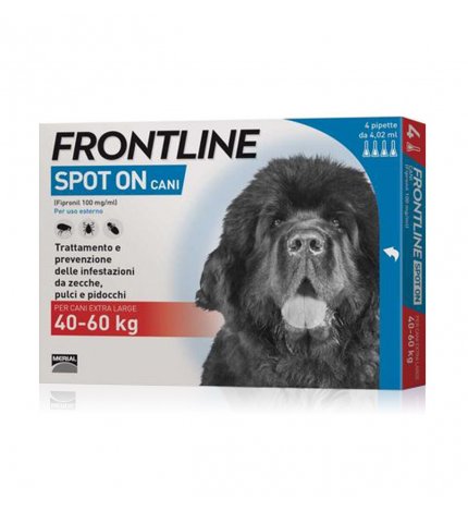 MERIAL CANE ANTIPARASSITARIO FRONTLINE SPOT - ON SUPERIORE 40 KG 4 PIPETTE