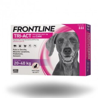 MERIAL CANE ANTIPARASSITARIO FRONTLINE TRI - ACT SPOT - ON 20 - 40 KG 3 PIPETTE