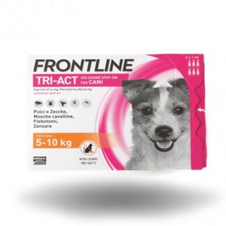 MERIAL CANE ANTIPARASSITARIO FRONTLINE TRI - ACT SPOT - ON 5 - 10 KG 6 PIPETTE