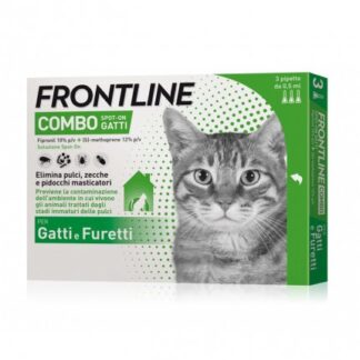 MERIAL GATTO E FURETTI ANTIPARASSITARIO FRONTLINE COMBO 3 PIPETTE