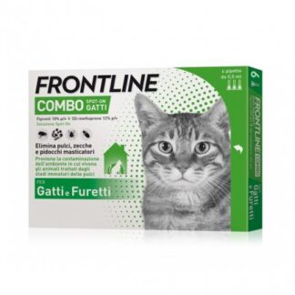 MERIAL GATTO E FURETTI ANTIPARASSITARIO FRONTLINE COMBO 6 PIPETTE