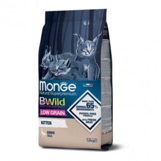 MONGE BWILD GATTO KITTEN LOW GRAIN ALL' OCA DA 1,5 KG