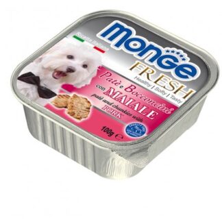 MONGE CANE FRESH AL MAIALE DA 100 GR IN VASCHETTA
