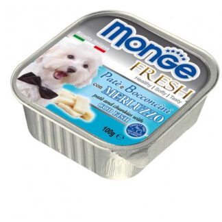 MONGE CANE FRESH AL MERLUZZO DA 100 GR IN VASCHETTA