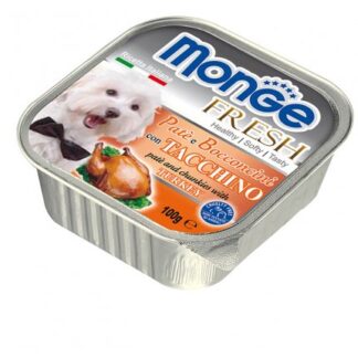 MONGE CANE FRESH AL TACCHINO DA 100 GR IN VASCHETTA