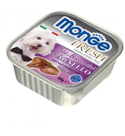 MONGE CANE FRESH ALL' AGNELLO DA 100 GR IN VASCHETTA