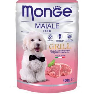 MONGE CANE GRILL AL MAIALE DA 100 GR IN BUSTA