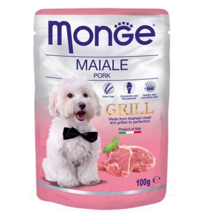 MONGE CANE GRILL AL MAIALE DA 100 GR IN BUSTA
