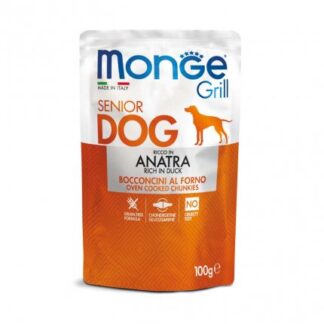 MONGE CANE GRILL SENIOR ALL' ANATRA 100 GR IN BUSTA