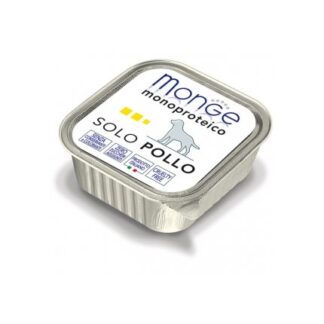 MONGE CANE MONOPROTEICO SOLO POLLO DA 150 GR IN VASCHETTA