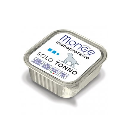 MONGE CANE MONOPROTEICO SOLO TONNO DA 150 GR IN VASCHETTA