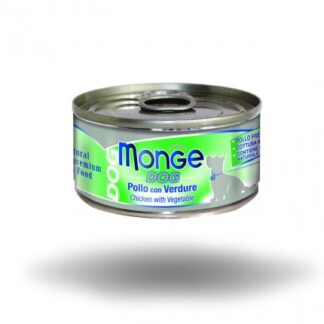MONGE CANE NATURAL CON POLLO E VERDURE DA 95 GR IN LATTINA