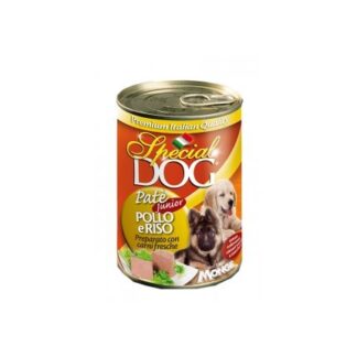 MONGE CANE SPECIAL DOG JUNIOR PATE' AL POLLO DA 400 GR IN LATTINA