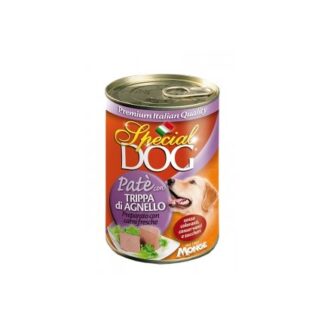 MONGE CANE SPECIAL DOG PATE' ALLA TRIPPA E AGNELLO DA 400 GR IN LATTINA