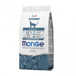 MONGE GATTO ADULT STERILIZZATO ALLA TROTA DA 10 KG