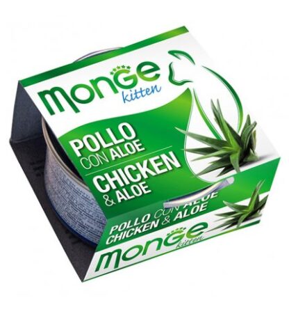 MONGE GATTO FRUIT AL POLLO E ALOE DA 80 GR IN LATTINA