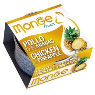 MONGE GATTO FRUIT AL POLLO E ANANAS DA 80 GR IN LATTINA