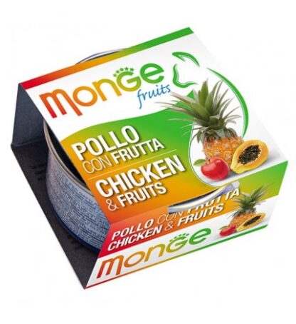 MONGE GATTO FRUIT AL POLLO E FRUTTA DA 80 GR IN LATTINA