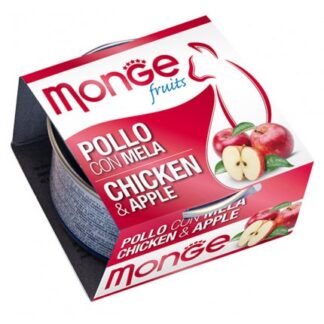 MONGE GATTO FRUIT AL POLLO E MELA DA 80 GR IN LATTINA
