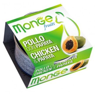MONGE GATTO FRUIT AL POLLO E PAPAYA DA 80 GR IN LATTINA
