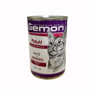 Monge gatto gemon adult pate' al manzo da 400 gr in lattina