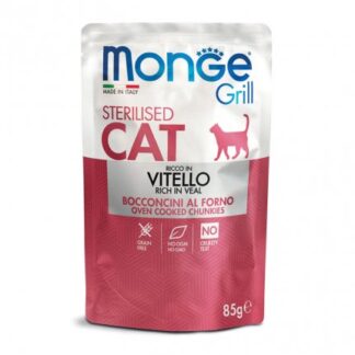 MONGE GATTO GRILL STERILIZZATO AL VITELLO DA 85 GR IN BUSTA