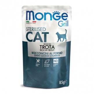 MONGE GATTO GRILL STERILIZZATO ALLA TROTA DA 85 GR IN BUSTA