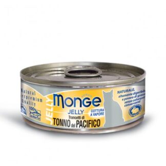 MONGE GATTO JELLY AI TRANCETTI DI TONNO DA 80 GR IN LATTINA