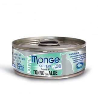 MONGE GATTO JELLY KITTEN AL TONNO E ALOE DA 80 GR IN LATTINA