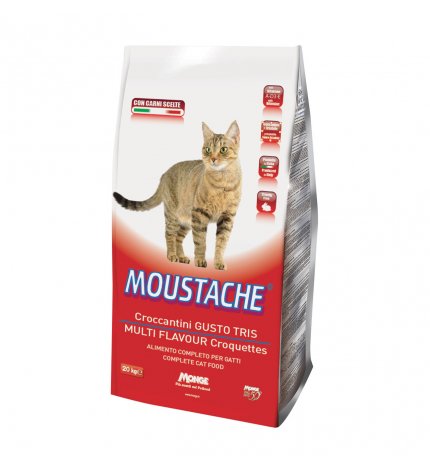 MONGE GATTO MOUSTACHE GUSTO TRIS DA 20 KG