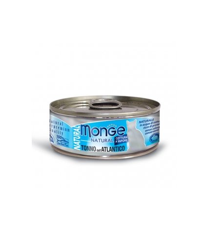 MONGE GATTO NATURAL AL TONNO DA 80 GR IN LATTINA