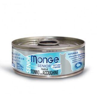 MONGE GATTO SENIOR AL TONNO & ALICI DA 80 GR IN LATTINA