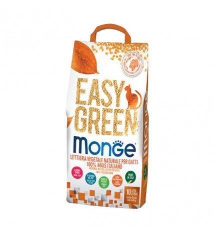 MONGE LETTIERA VEGETALE EASY GREEN MAIS 10 LITRI DA 3,8 KG