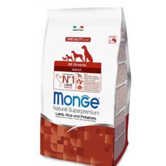MONGE SUPERPREMIUM CANE ADULT ALL BREEDS AGNELLO RISO E PATATE DA 12 KG