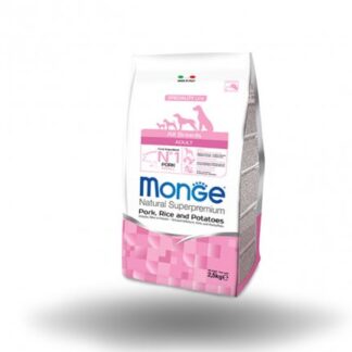 MONGE SUPERPREMIUM CANE ADULT ALL BREEDS MAIALE RISO E PATATE DA 2,5 KG