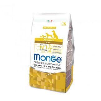 MONGE SUPERPREMIUM CANE ADULT ALL BREEDS POLLO RISO E PATATE DA 12 KG
