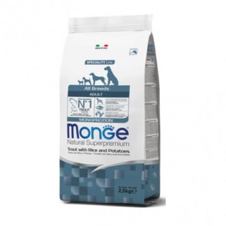 MONGE SUPERPREMIUM CANE ADULT ALL BREEDS TROTA DA 2,5 KG
