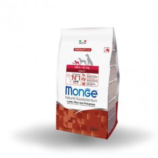 MONGE SUPERPREMIUM CANE ADULT MINI AGNELLO RISO E PATATE DA 2,5 KG