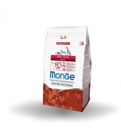 MONGE SUPERPREMIUM CANE ADULT MINI AGNELLO RISO E PATATE DA 7,5 KG