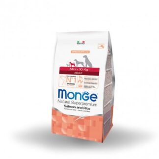 MONGE SUPERPREMIUM CANE ADULT MINI SALMONE RISO DA 800 GR