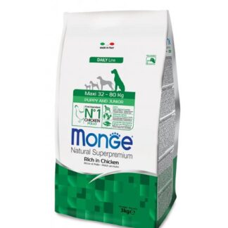 MONGE SUPERPREMIUM CANE PUPPY & JUNIOR MAXI DA 3 KG