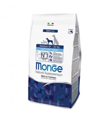 MONGE SUPERPREMIUM CANE PUPPY & JUNIOR MEDIUM DA 3 KG