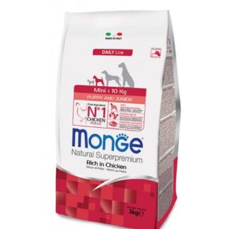 MONGE SUPERPREMIUM CANE PUPPY & JUNIOR MINI DA 3 KG