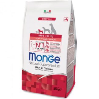 MONGE SUPERPREMIUM CANE PUPPY & JUNIOR MINI DA 800 GR