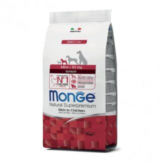 MONGE SUPERPREMIUM CANE SENIOR MINI DA 3 KG