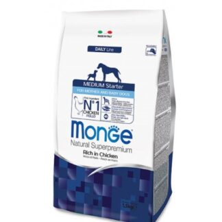 MONGE SUPERPREMIUM CANE STARTER MEDIUM DA 1,5 KG