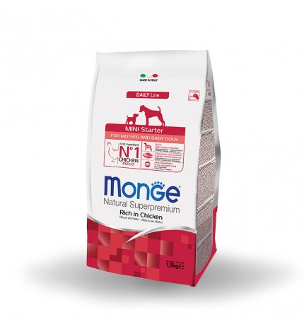 MONGE SUPERPREMIUM CANE STARTER MINI DA 1,5 KG