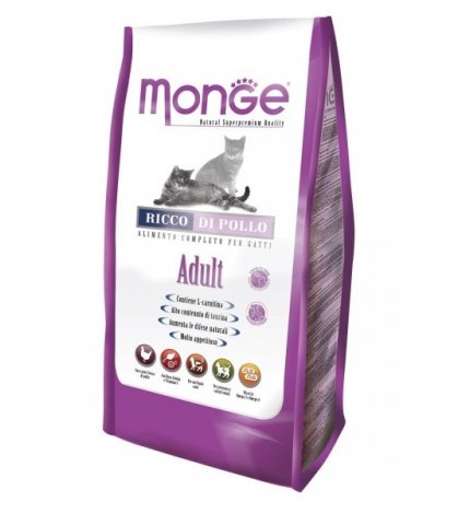 MONGE SUPERPREMIUM GATTO ADULT AL POLLO DA 1,5 KG